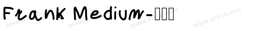 Frank Medium字体转换